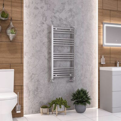 Eastbrook Wendover Chrome Straight Towel Radiator 1000 x 500mm