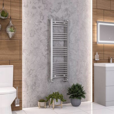 Eastbrook Wendover Chrome Straight Towel Radiator 1200 x 400mm