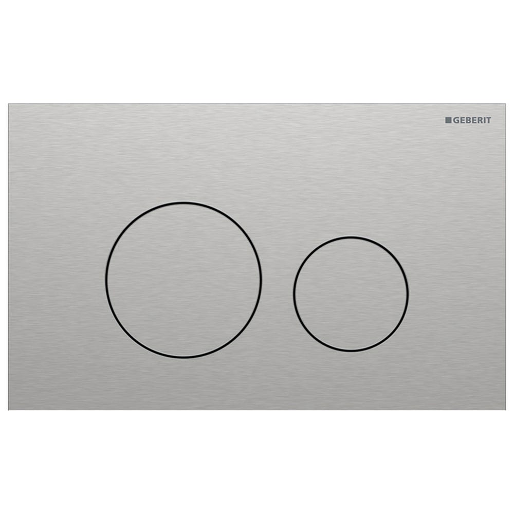 Geberit 115.628.FW.1 Sigma40 Round Dual Flush Plate Brushed Stainless Steel