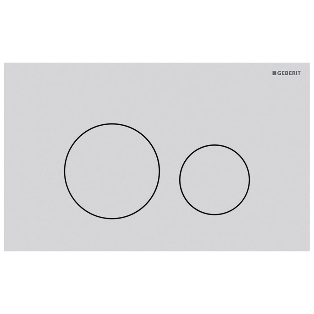 Geberit 115.628.JT.1 Sigma40 Round Dual Flush Plate Matt White