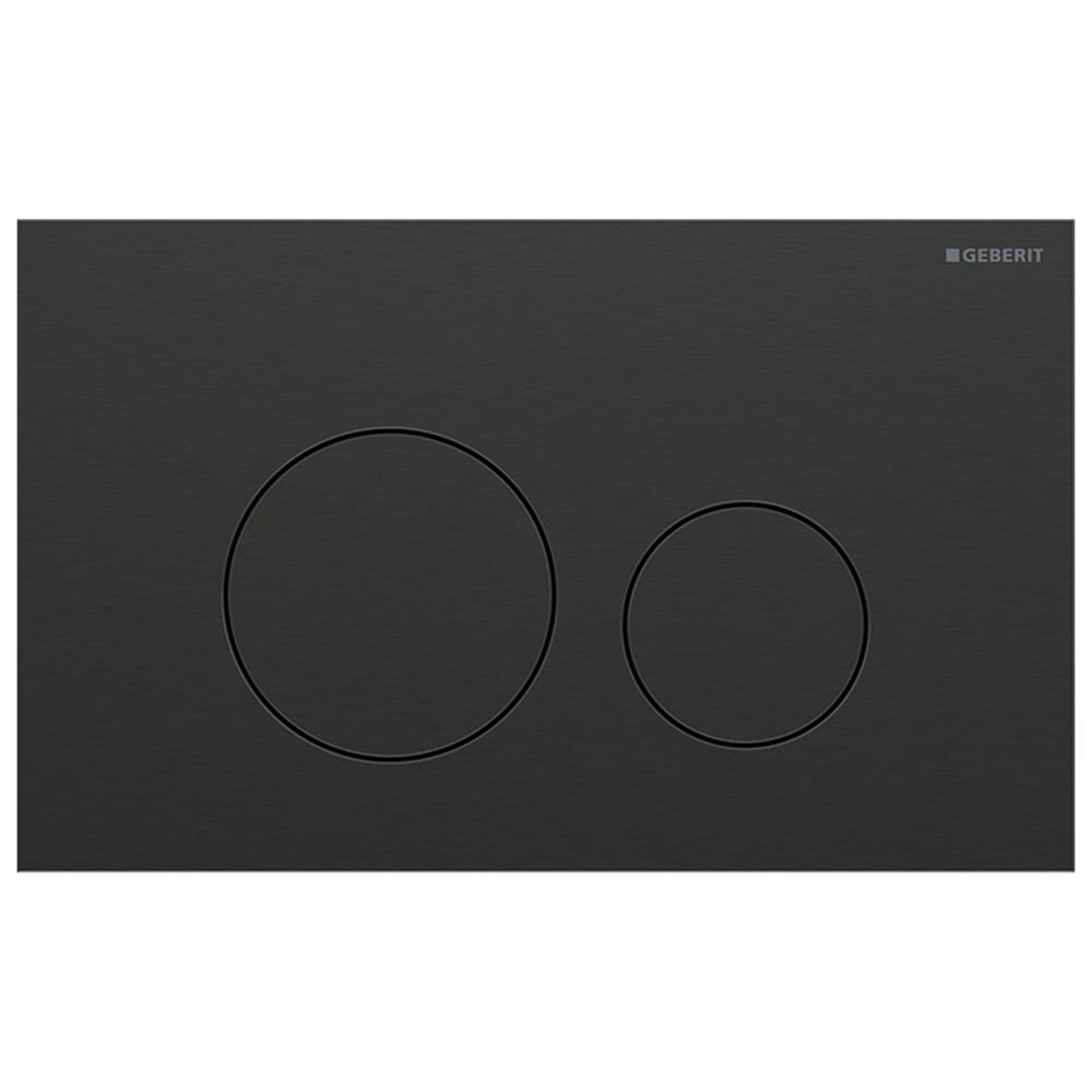 Geberit 115.628.QD.1 Sigma40 Round Dual Flush Plate Brushed Black Chrome