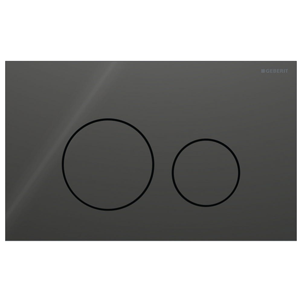 Geberit 115.628.JK.1 Sigma40 Round Dual Flush Plate Lava Glass