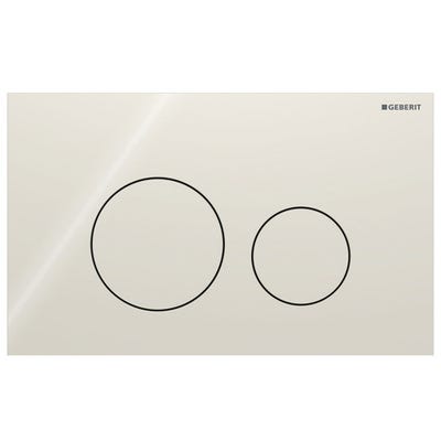 Geberit 115.628.JL.1 Sigma40 Round Dual Flush Plate Sand Grey Glass