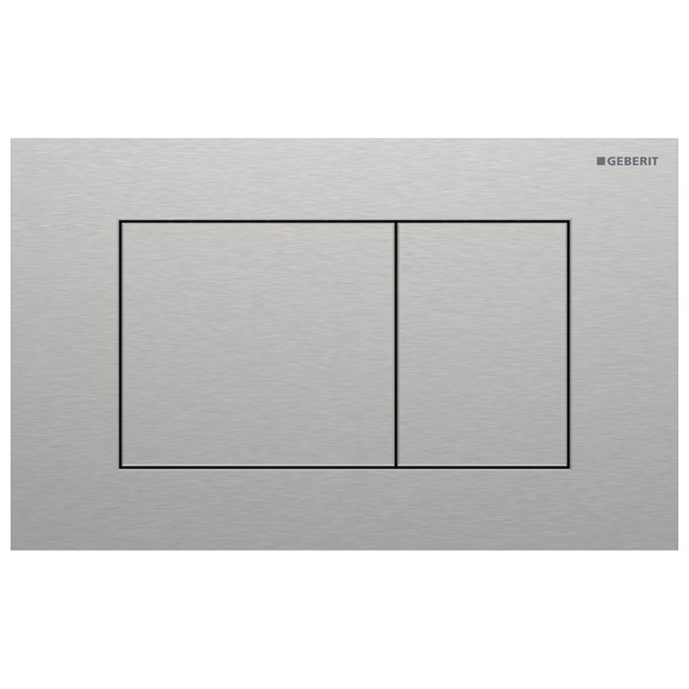 Geberit 115.629.FW.1 Sigma40 Square Dual Flush Plate Brushed Stainless Steel