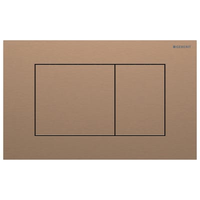 Geberit 115.629.QB.1 Sigma40 Square Dual Flush Plate Brushed Red Gold