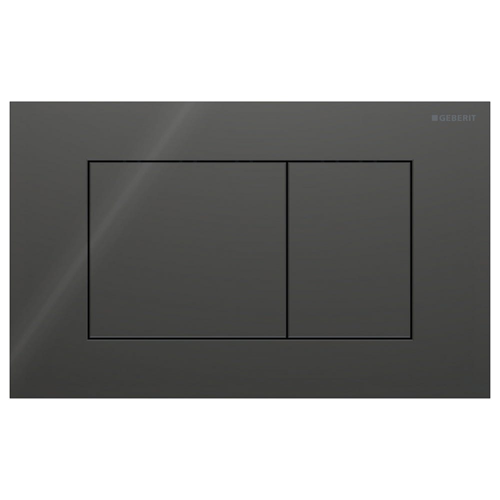 Geberit 115.629.JK.1 Sigma40 Square Dual Flush Plate Lava Glass