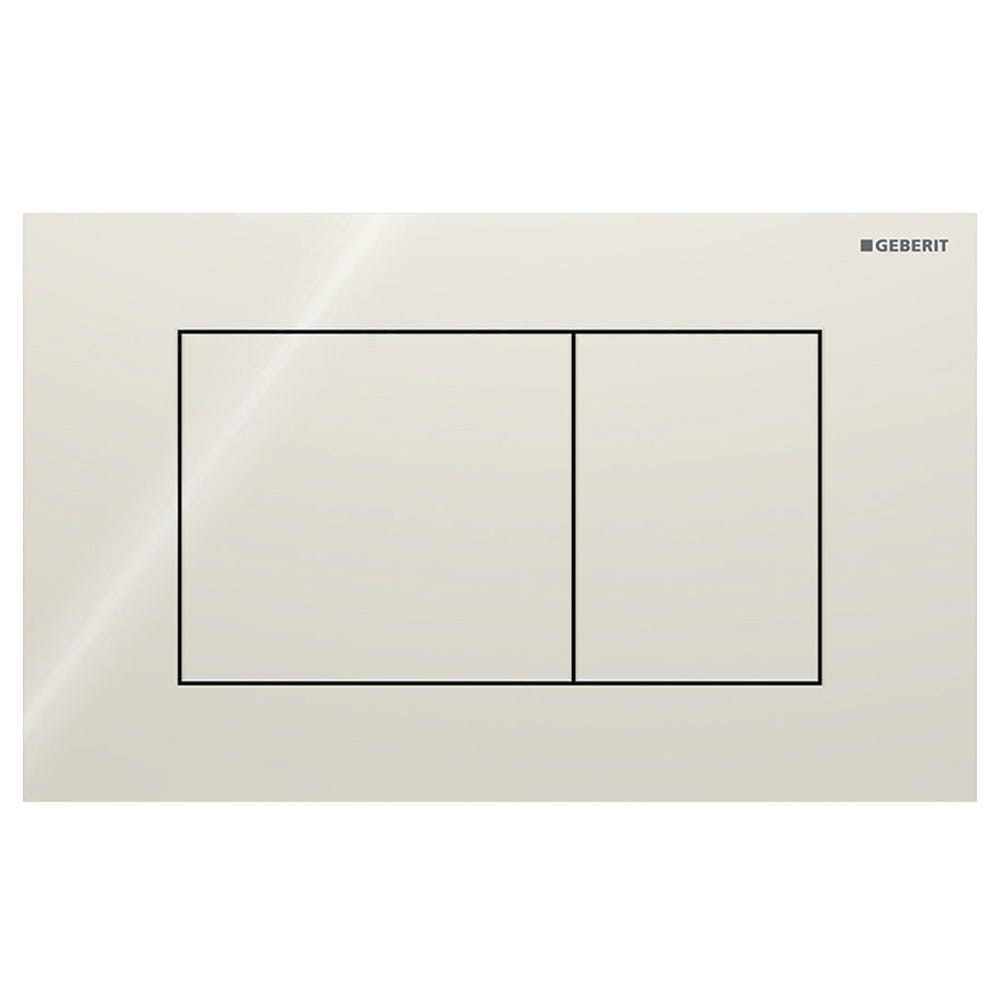 Geberit 115.629.JL.1 Sigma40 Square Dual Flush Plate Sand Grey Glass