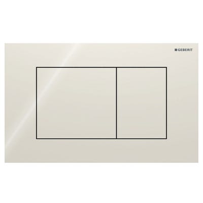 Geberit 115.629.JL.1 Sigma40 Square Dual Flush Plate Sand Grey Glass