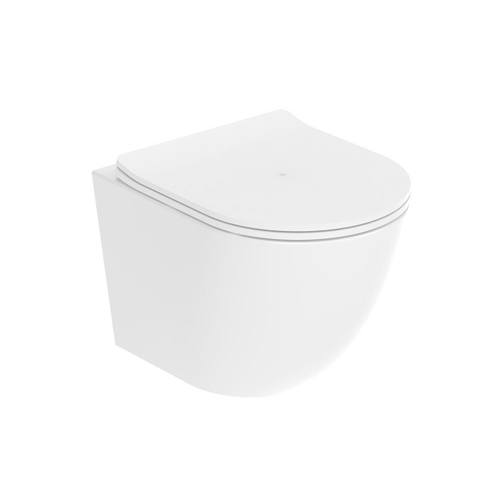 Saneux Air Compact Rimless Wall Hung WC & Slim Line Soft Close Seat