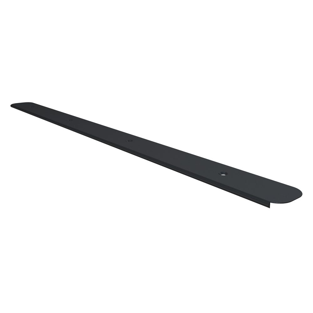 Unika 40mm Black Aluminium Worktop End Cap 10mm Radius