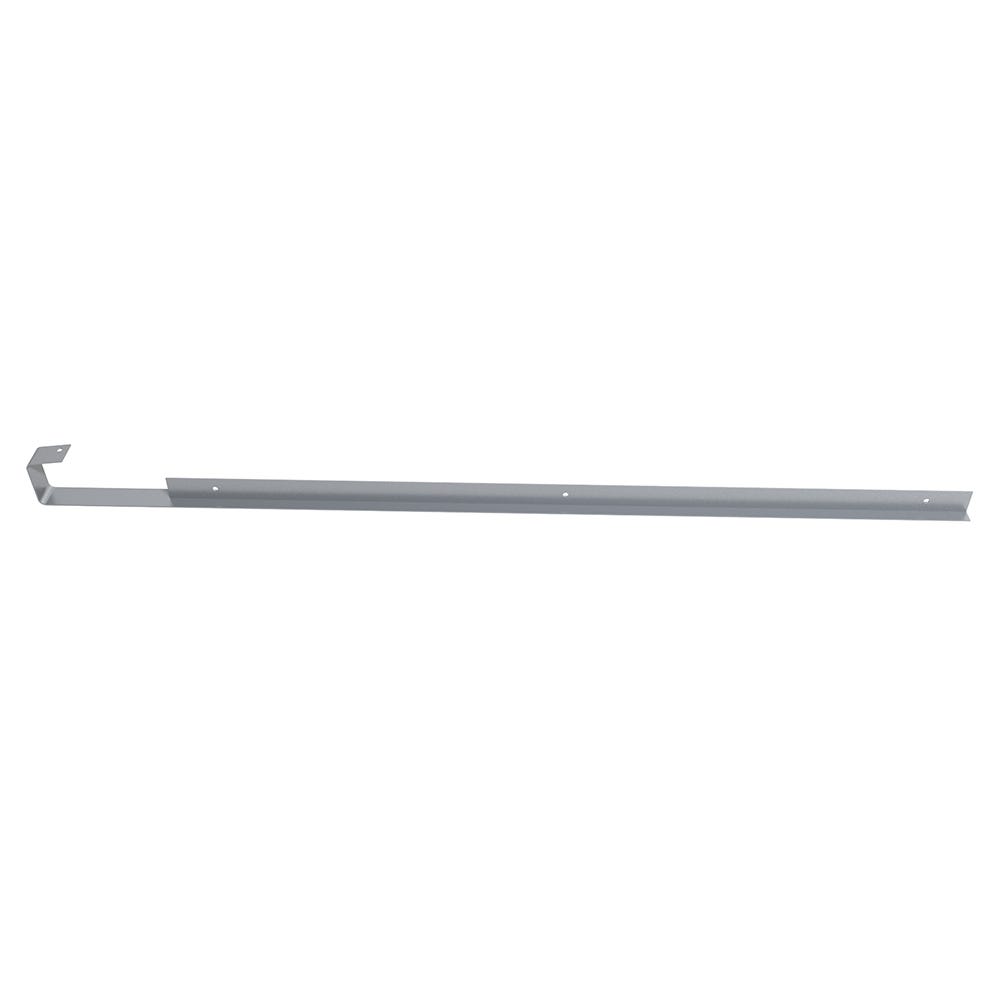 Unika 40mm Silver Aluminium Worktop Butt Joint 6mm Radius