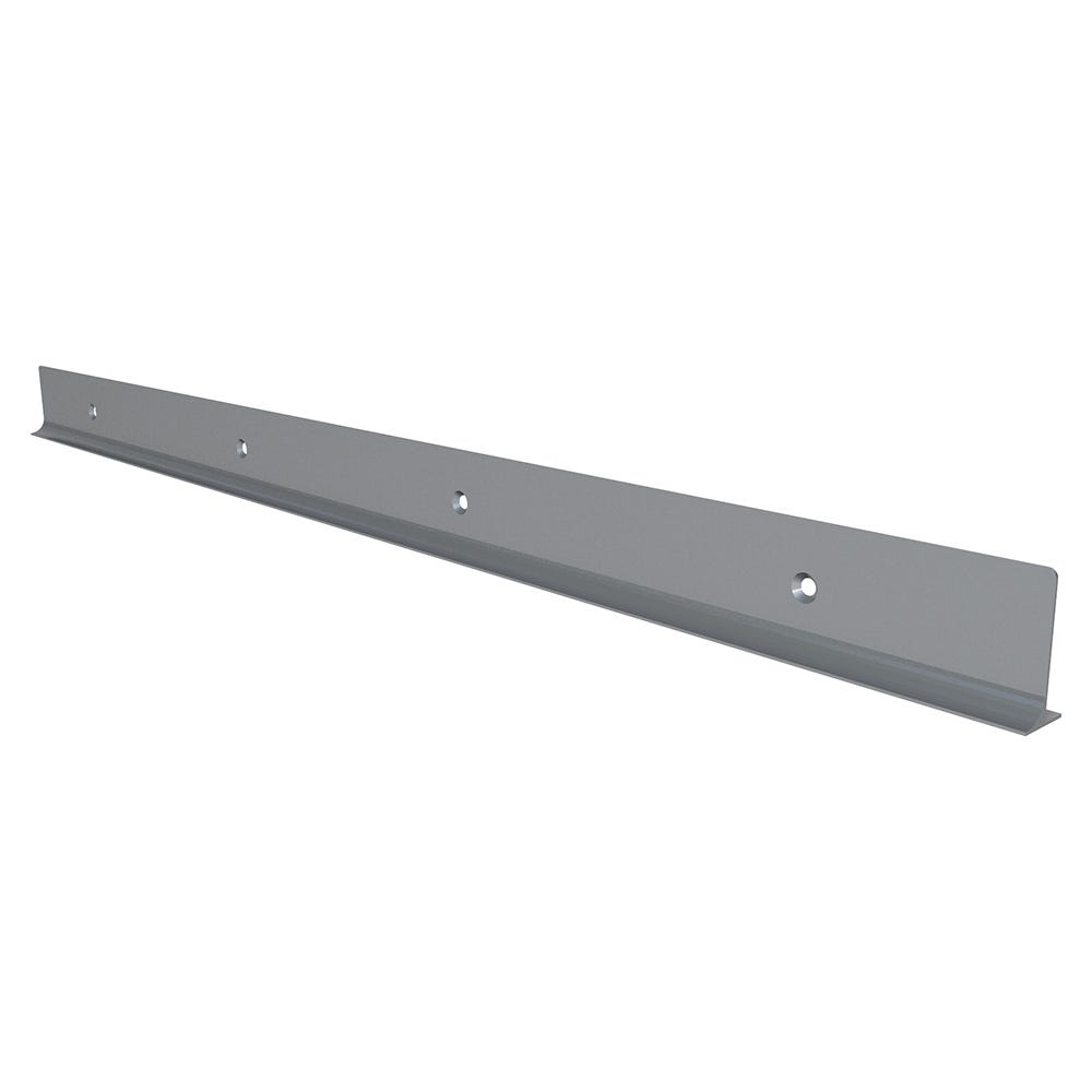Unika 40mm Silver Aluminium Worktop Corner Joint 6mm Radius
