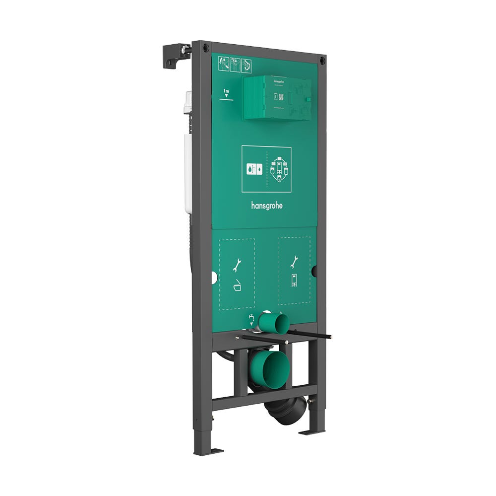 hansgrohe iFrame 1.12m Wall Hung WC Frame & Concealed Cistern