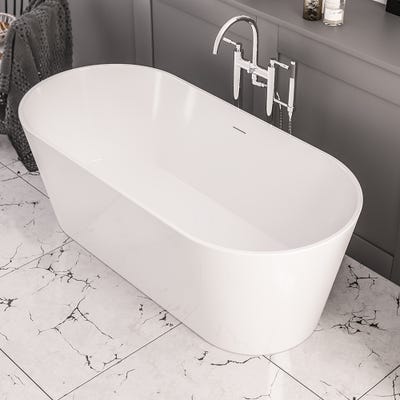 Lambeth Freestanding Bath 1590mm x 740mm White