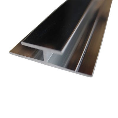 Wetwall Bathroom Wall Panel Trim Joint Polished Silver 2450 x 4mm