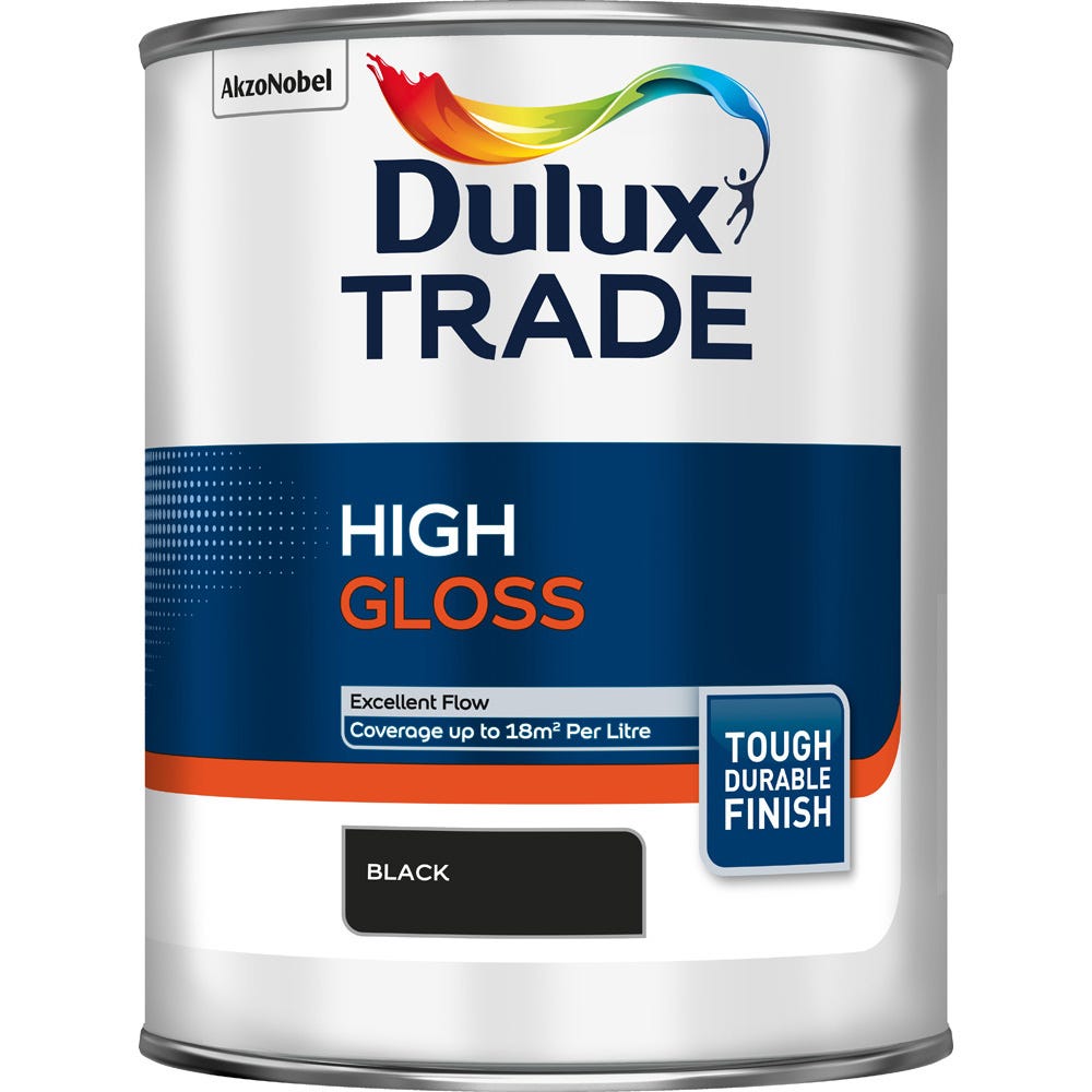 Dulux Trade High Gloss Black 1L