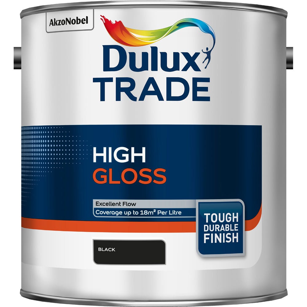 Dulux Trade High Gloss Black 2.5L