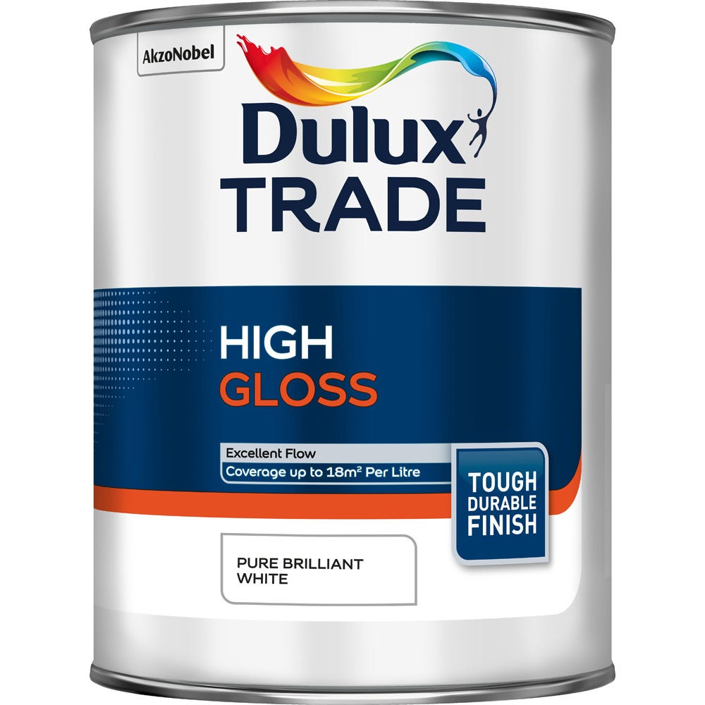 Dulux Trade High Gloss Pure Brilliant White 1L