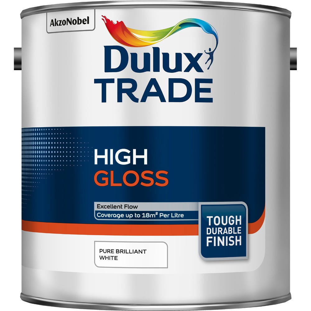 Dulux Trade High Gloss Pure Brilliant White 2.5L