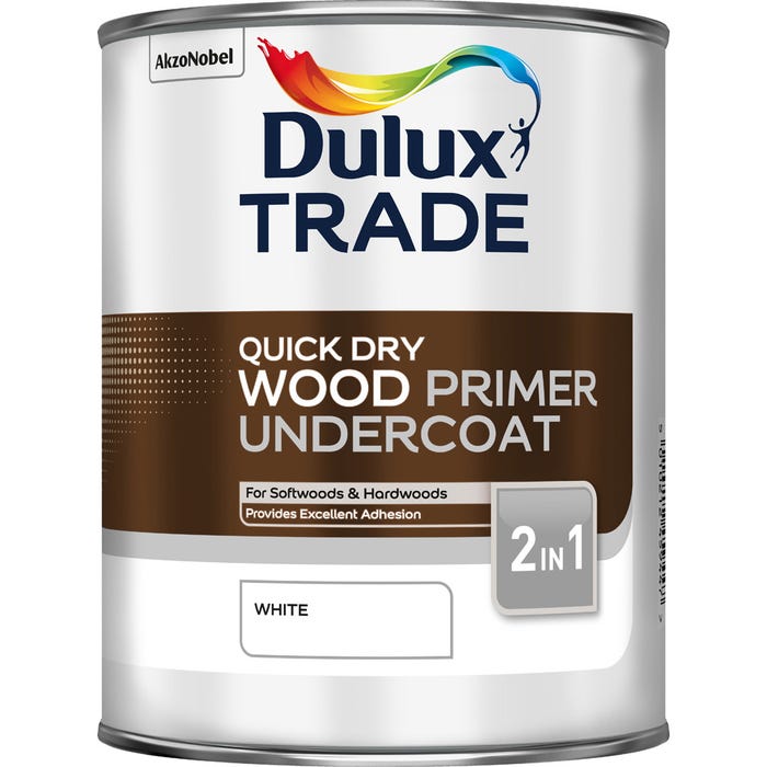 Dulux Trade Quick Dry Wood Primer Undercoat White