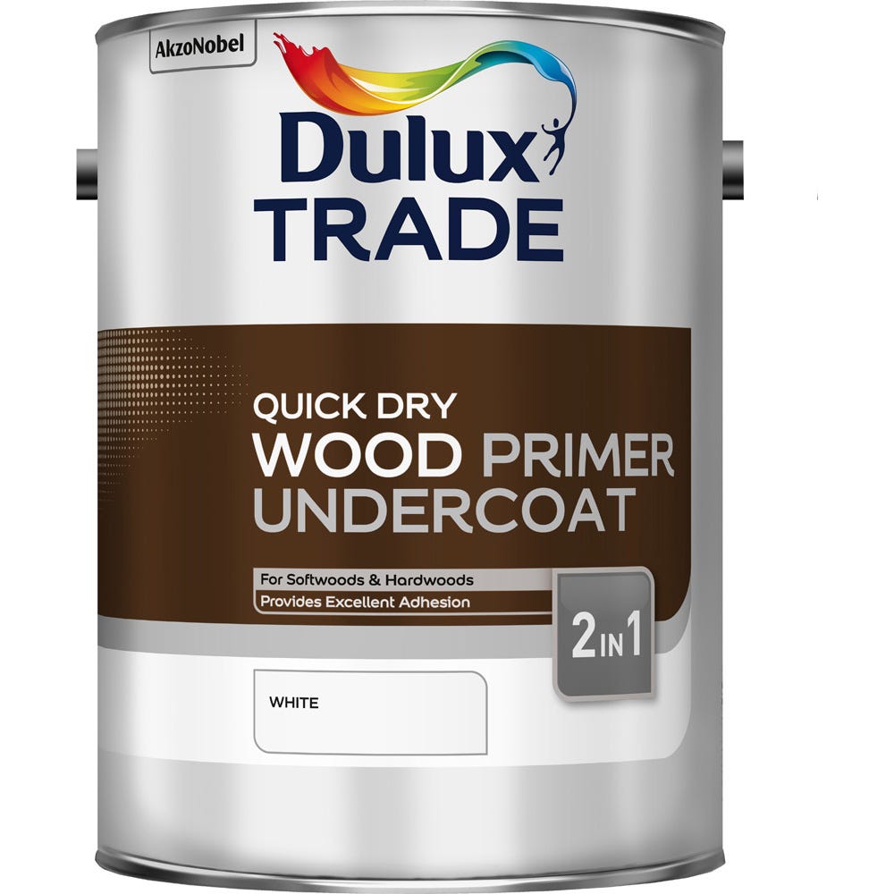 Dulux Trade Quick Dry Wood Primer Undercoat White
