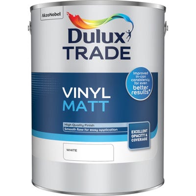 Dulux Trade Vinyl Matt White 5L