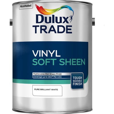 Dulux Trade Vinyl Soft Sheen Pure Brilliant White 5L