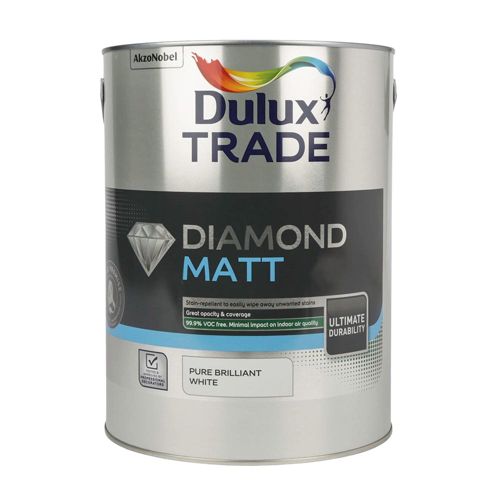 Dulux Trade Diamond Matt Pure Brilliant White 5L