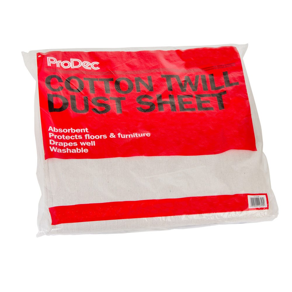 ProDec Cotton Twill Dust Sheet 24' x 3'
