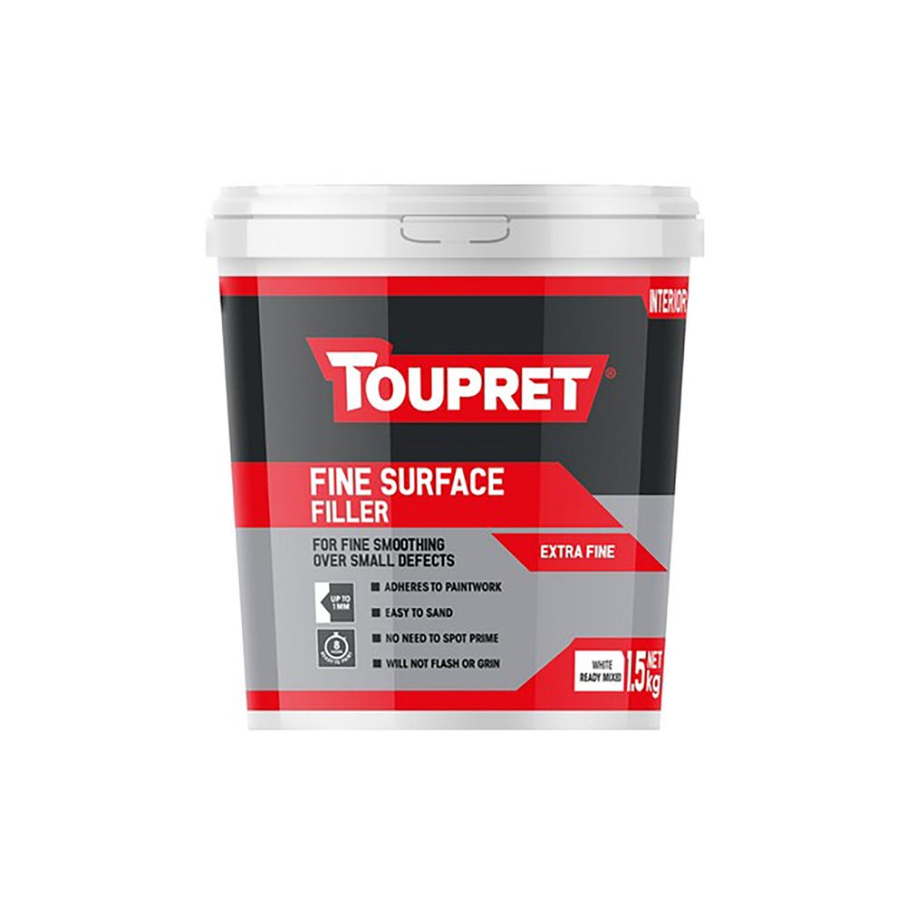 Toupret Fine Surface Ready Mixed Filler 1.5kg