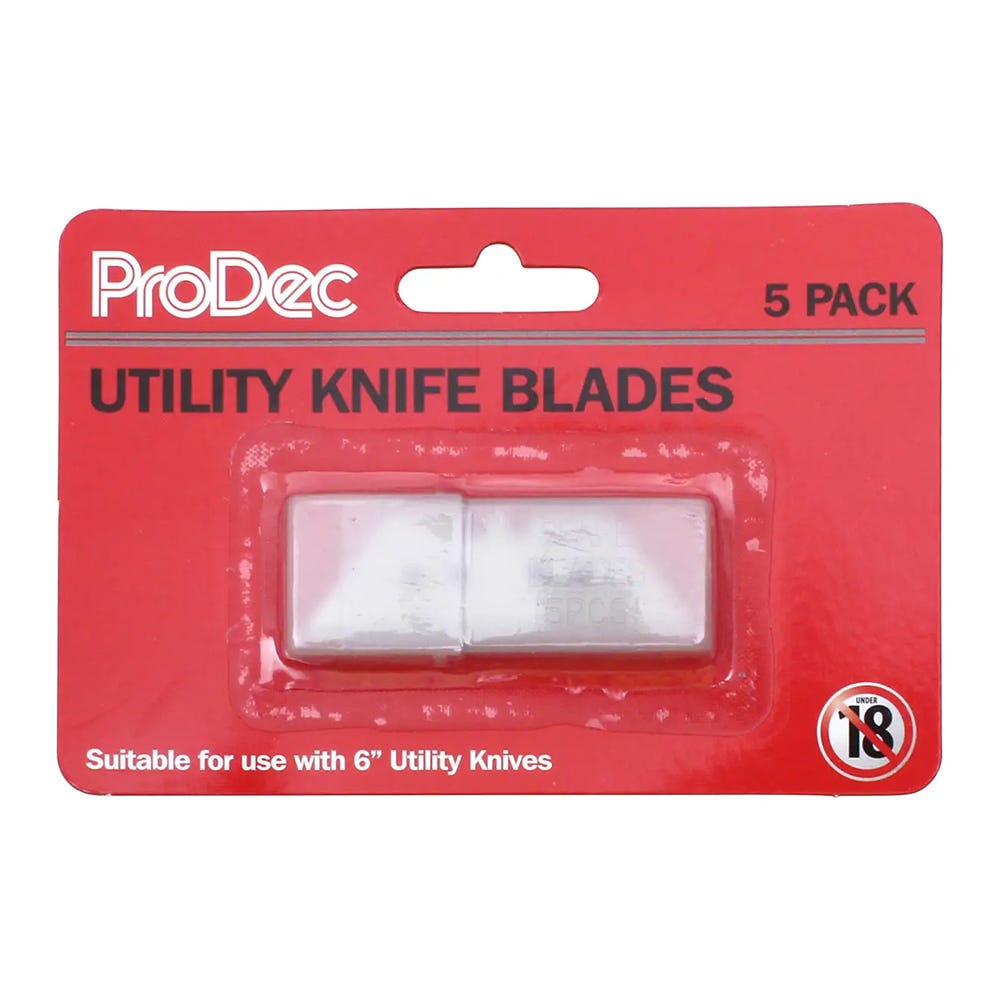 ProDec Utility Knife Blades Pack of 5