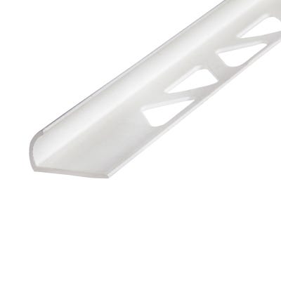 Homelux 9mm Round Edge White PVC Tile Trim 2.44m