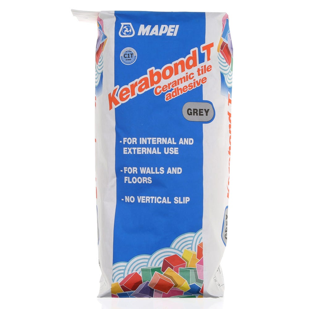 Mapei Kerabond T Grey Ceramic Tile Adhesive 20kg