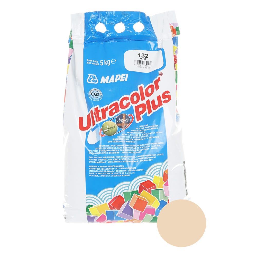 Mapei Ultracolor Plus Beige 2000 (132) Fast Set Tile Grout 5kg