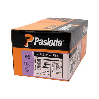Paslode 51mm x 2.8mm Galvanised Round Nails & Fuel Pack of 1100