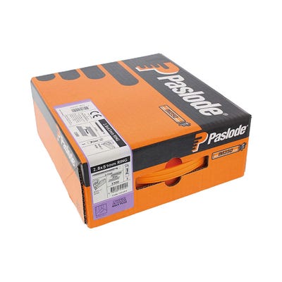 Paslode IM350+ 51mm x 2.8mm Round Nails & Fuel Pack of 3300