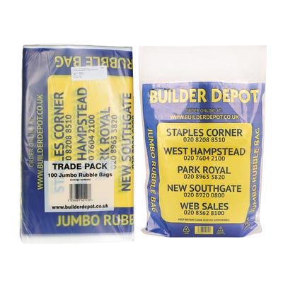 45L Jumbo Builder Depot Rubble Bag 560mm x 890mm
