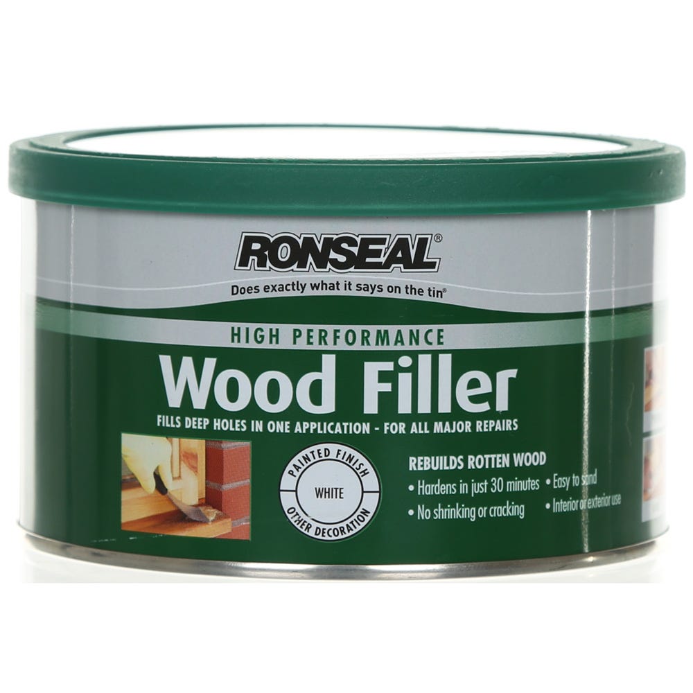Ronseal High Performance Wood Filler White 275g