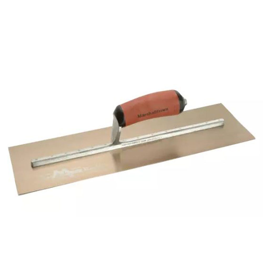 Marshalltown 16'' x 5'' Gold Stainless Steel Plasterers Trowel
