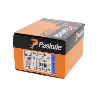 Paslode 45mm Galvanised Angled Brads & Fuel Pack of 2000