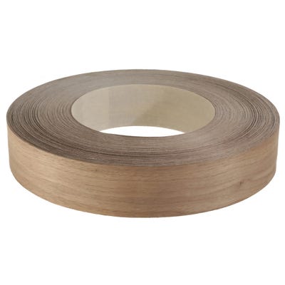 50mm Walnut Iron On Edging Tape 50m