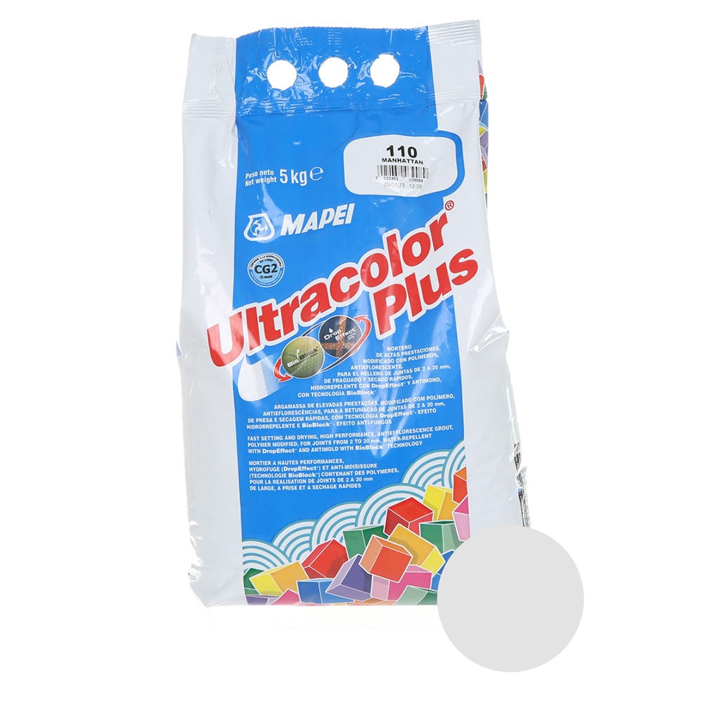 Mapei Ultracolor Plus Manhattan 2000 (110) Fast Set Tile Grout 5kg