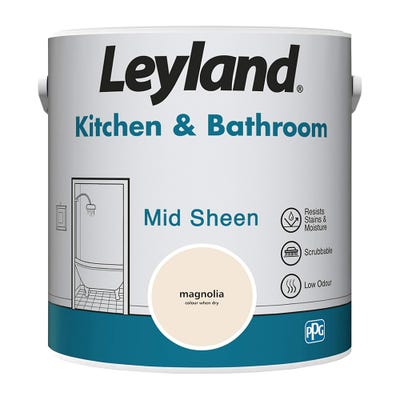 Leyland Kitchen & Bathroom Paint Magnolia 2.5L