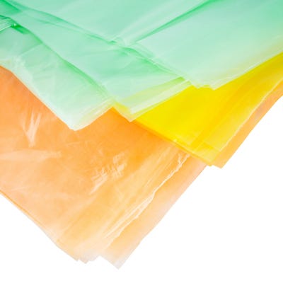 Coloured Polythene Dust Sheets 3.6m x 2.7m Pack of 3