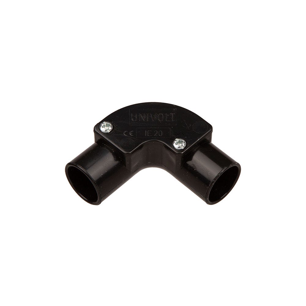 Conduit Inspection Elbow Black 20mm