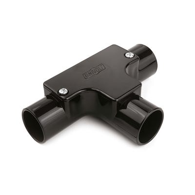Conduit Inspection Tee Black 20mm