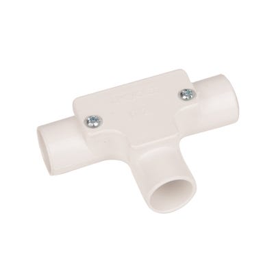 Conduit Inspection Tee White 20mm