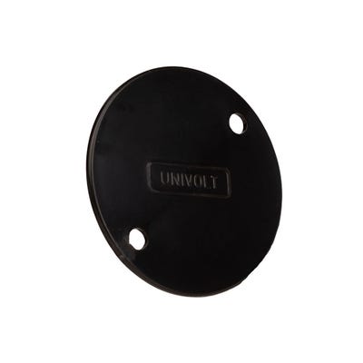 Conduit Circular Lid Black 16mm-25mm