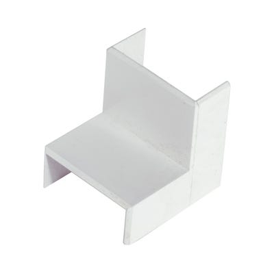 Mini Trunking Internal Angle White 16mm x 40mm
