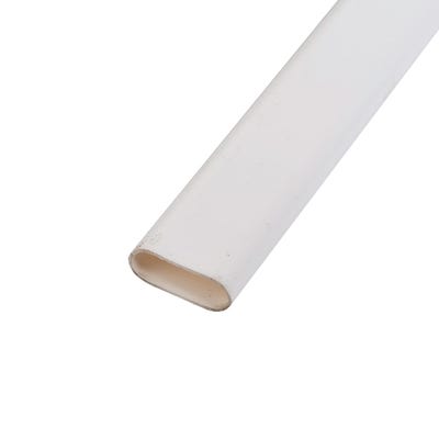 Oval Conduit White 25mm x 3m
